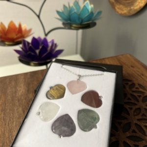 Love Heart - mineralstenar - smyckeset